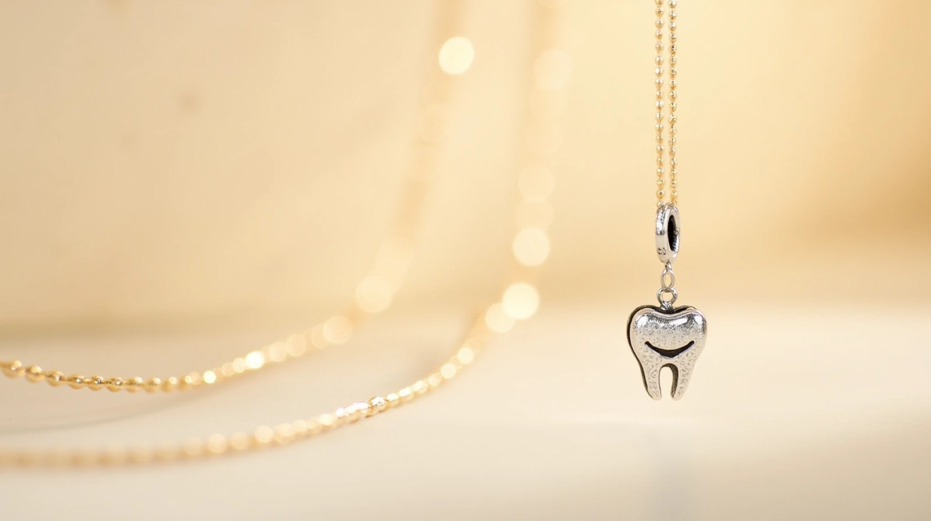 Popular materials and designs in dental charms